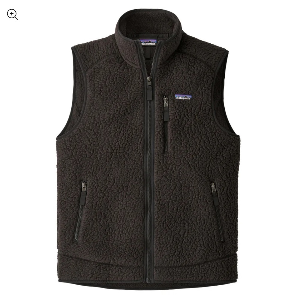 Patagonia Men's Black Fleece Vest - Picture 1 of 9